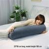 Removable and Washable Leg-Clamping Bolster Pillow - Cylindrical Bed Gap Filler with Imitation Cotton Linen.