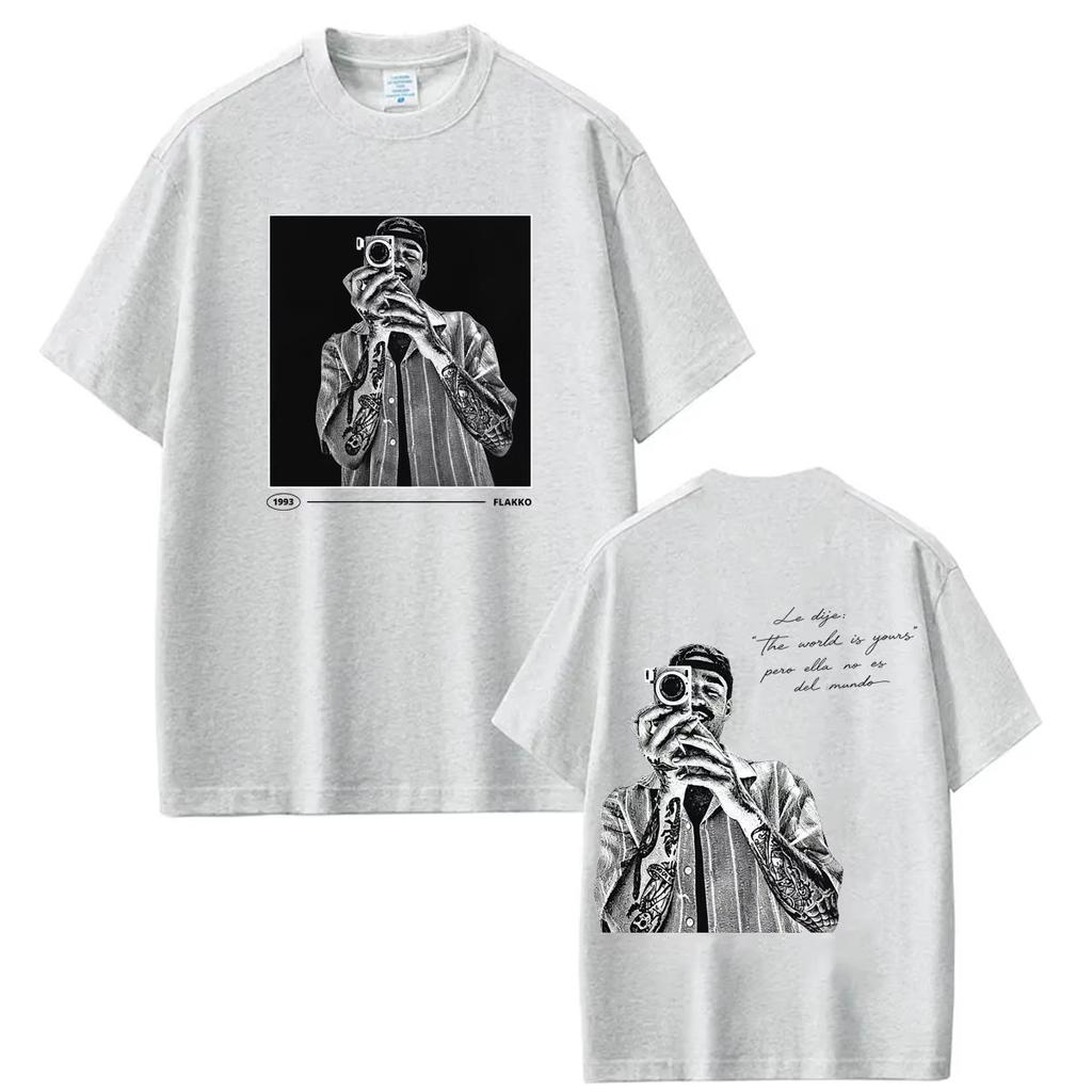 Rapper RELS B Album Tour 2026 Print T-shirt Men Women Fashion T-shirt Short-sleeved Cotton Casual Vintage Top Hip Hop Streetwear Oversized Tshirt
