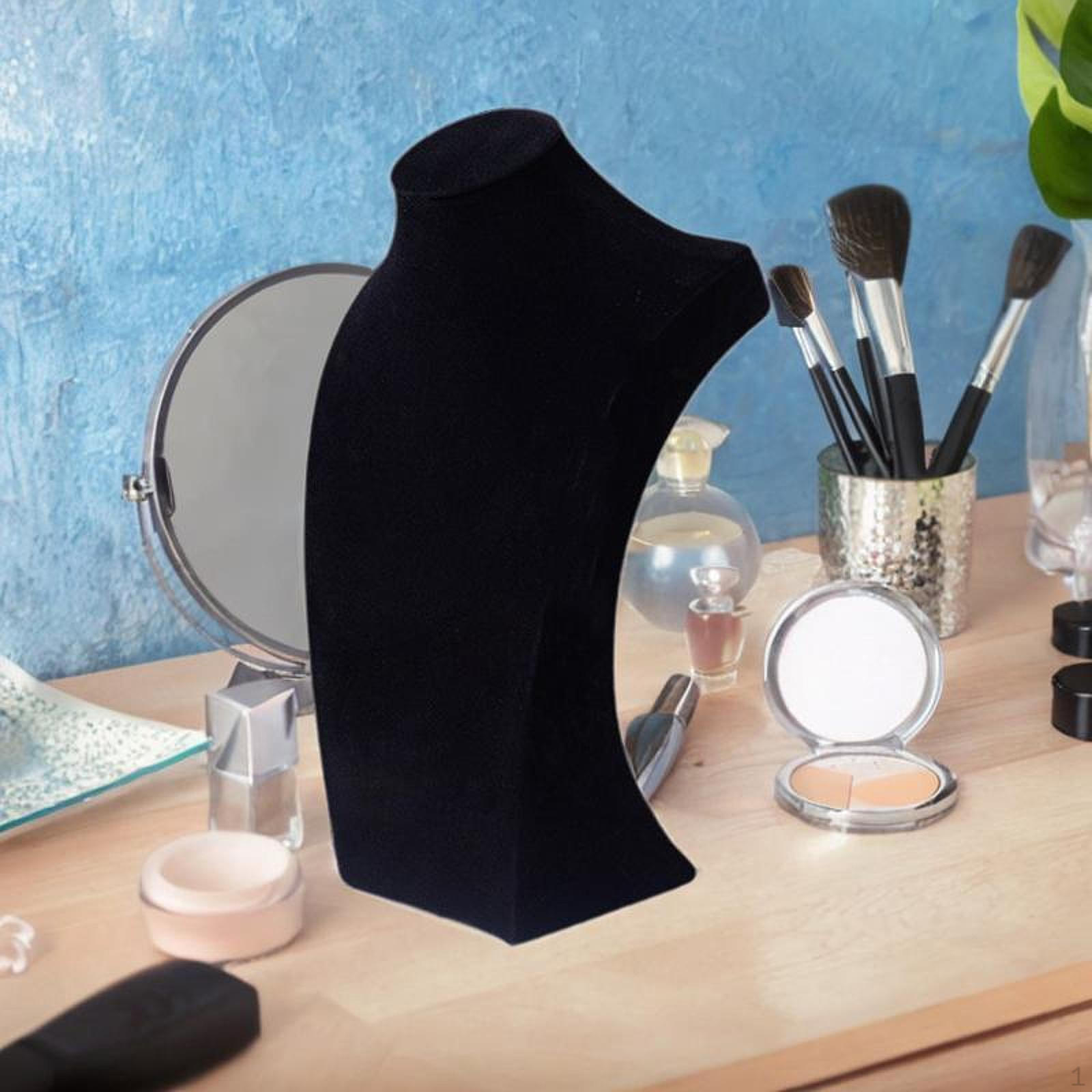 

Ожерелье Стенд-манекен Элегантная витрина Подвеска-органайзер-цепочка для женщин Black 30cm Height