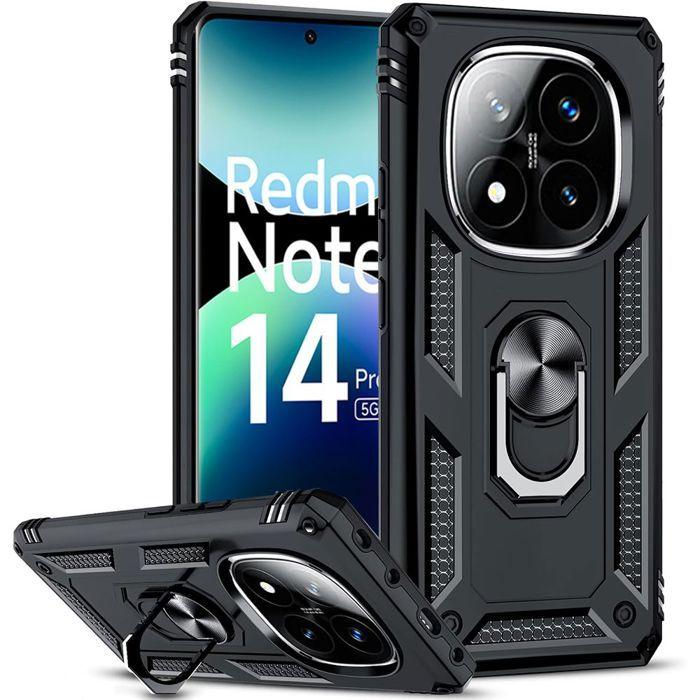 Protective Case - E.F.CONNECTION - For Xiaomi Redmi Note 14 Pro+ 5G - Shockproof - Scratch-resistant - Rotating Ring