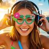 Hawaiian Party Glasses 8 Pieces Dress Up Sunglasses Beach Party Eyeglasses For Themed Events Vacation Bars Summer Camp Barbecue