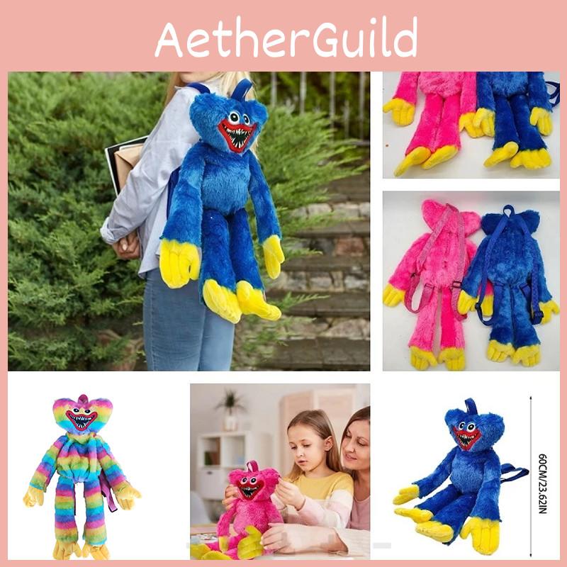 Poppy Playtime Plush Backpack Cute Cartoon Stuffed Toy School Bag For Kids