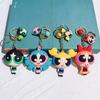 Powerpuff Keychain Bag Pendant PVC Gift Cartoon Girls Cute Doll  Accessories