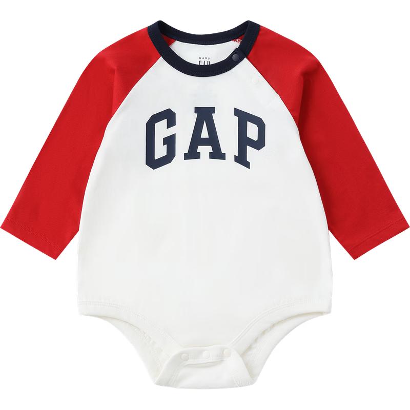 GAP Infant 2026 Spring Pure Cotton Logo Long-Sleeve Bodysuit 90/52