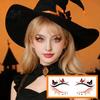 Festival Eye Makeup Halloween Face Temporary Tattoos for Women, Waterproof Pumpkin Spiderweb Party Supplies Art Stickers Masquerade Carnival