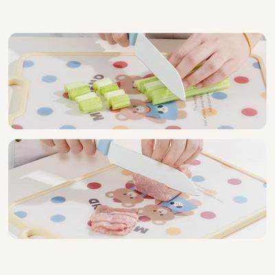 Cute Bear Cutting Board Double-Sided Fruit Cutting Board Thick Non-Slip Cutting Board Kitchen Household Knife Lightweight Board