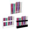 Storage Rack Transparent Acrylic Straw Holder with Drain Hole Adjustable Height Adhesive Tape Straw Organizer