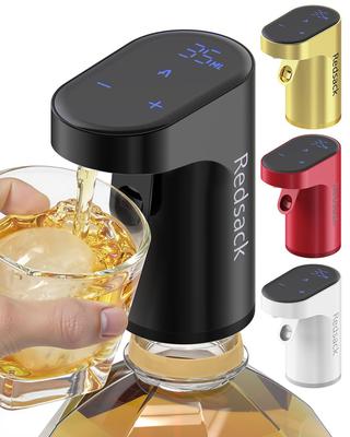 Redsack Whiskey Hodí se na 4L a Nastavitelný Dávkovač Dobíjecí Víno Automatický Víno Whiskey Servírovací Zařízení s Digitálním Perfektní pro nebo Večerní Nápoje Pumpa, 2,7L