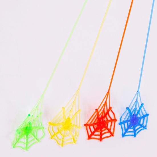 30Pcs Sticky Spider Webs Halloween Party Decorations for Kids Stretchy Cobweb Toys for Classroom Prizes Goodie Bags Stuffers