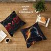 A_AC_DC Band Stitch Lucky Dragon Pillow Cover Sofa Cushion Cover Home Room Decoration Children Gift