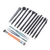 14 Pcs Electronics Repair Tool Kit Spudger Screen Breaker Brush Straight Bend Tweezers Set for Mobile Phone PCB Solder