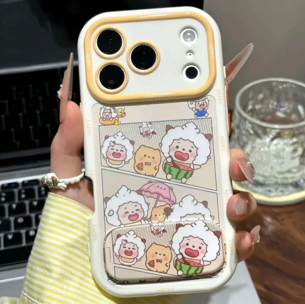 Cute lazy sheep bracket for VIVOX300PRO/S30 mobile phone protective case Redmi note14pro/k70