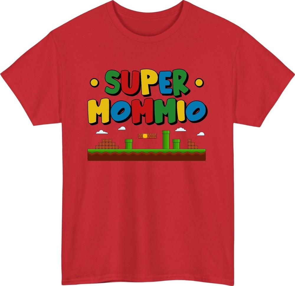Mothers Day Super Mommio T Shirt Funny Gamer Humorous Mama Video Mom Tee S