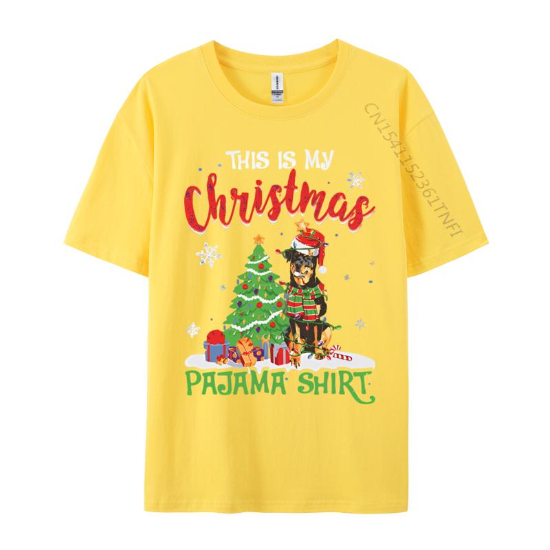 Santa Rottweiler Dog This Is My Christmas T Shirts Unisex Tee Shirts Graphic Unisex Tops Tees Clothes Plain T Shirts Wholesale
