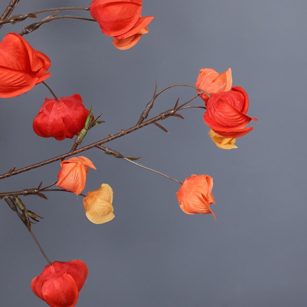 Realistic Artificial Lantern Flower Handmade Real Touch Simulation Enkianthus Chinensis Elegant Fake Plants