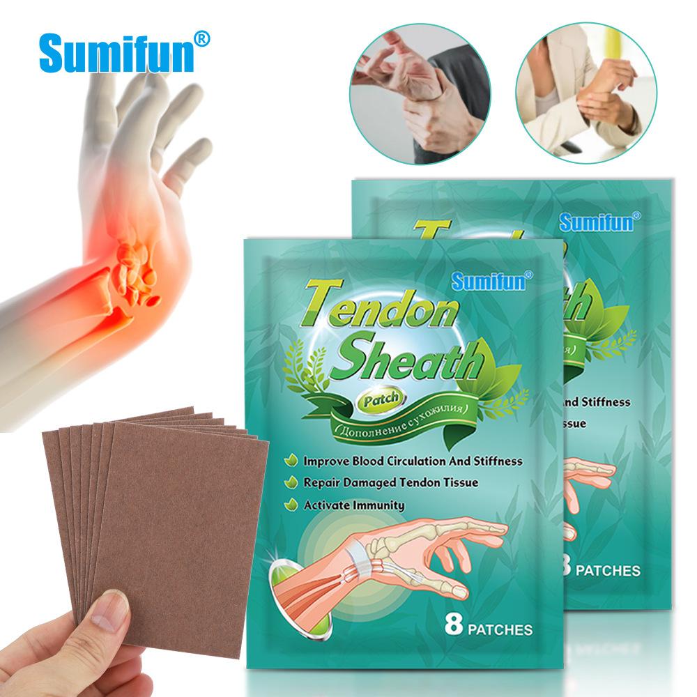 Sumifun Tendon Sheath Patch Wrist Joint Care Patch Black Plaster Patch