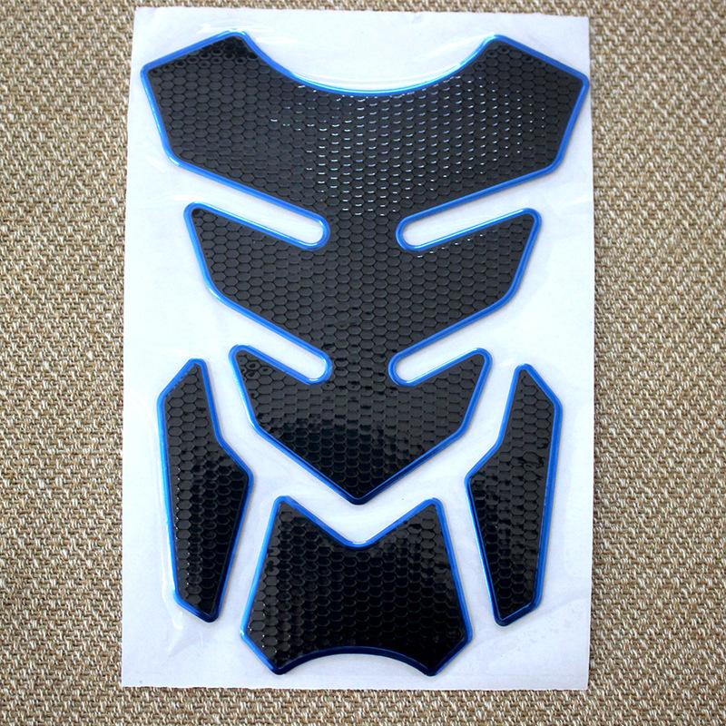 3D Tank Pad Stickers Oil Gas Protector Cover Decoration Motorcycle Accessories For Honda Yamaha Tankpad Fishbone Universal Fit