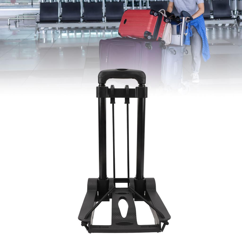 Faltbarer Handwagen Tragbar Große Kapazität Robust 4 Sichere Räder Schwerlast Gepäckwagen für Shoppi