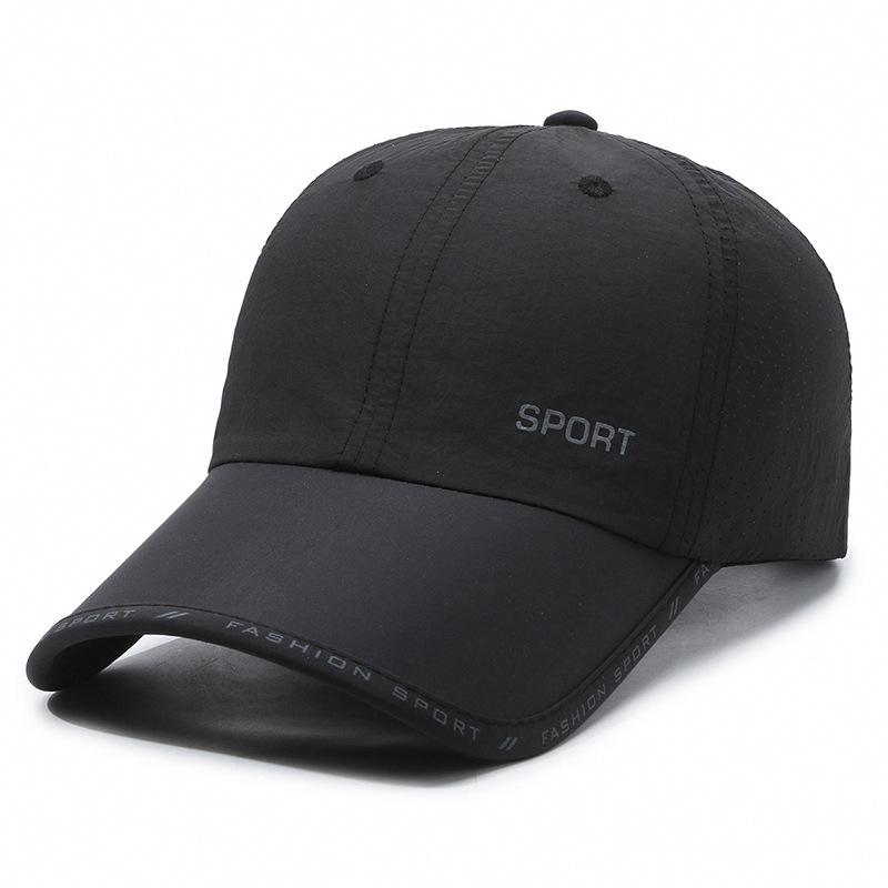 Quick Drying Solid Baseball Cap, Sunscreen Breathable Adjustable Cycling Hiking Fishing Sports Trucker Hat For Women & Men