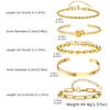 Bracelets for Women Non Tarnish, Stack Stainless Steel Bangles, Tie Knot Cuffs, Cuban Rope Paperclip Beaded Fashion Bracelet