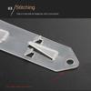 Durable Plastic Hanging Strips with Hook Splicable Merchandising Clip Strips Upgrade Thicken Snacks Display Hanger Supermarket