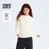 Benlai Women's Far-Infrared Mock Neck Slim-Fit Long-Sleeve T-Shirt BNM450035