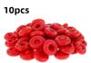 Red 20Pcs Caulking Nozzles Cap Glass Glue Tip Saver Open Caulking Tube For Rubber Cylinder Sealed Leak-Proof Construction Tools