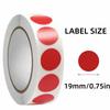 19mm Round Color Coding Labels Coated Paper Adhesive Backing Adhesive Stickers Classification Mark Mailing Seals