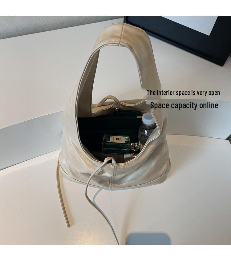 Koreanische, stylische Handtasche mit großem Fassungsvermögen und Schleifenverschluss – trendiges Design für Damen