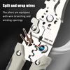 1Pcs Foldable Wire Stripping Pliers Adjustable Cable Cutting Nippers  Electrician Pliers