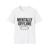 Unisextally Offline T Shirt Social Battery Low Funny Introvert Do Not Disturb Sarcastic Vintage Stretched Streetwear
