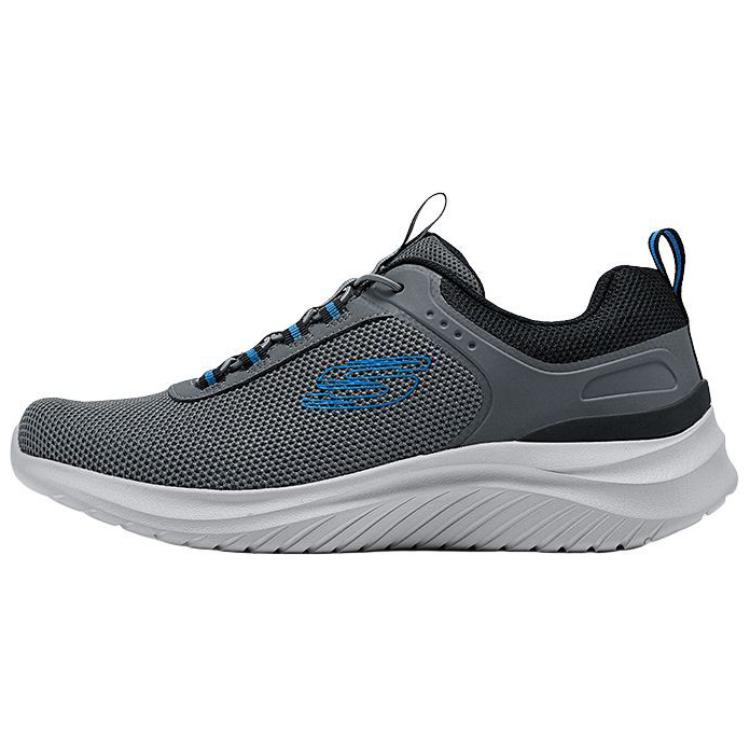 Skechers Flection 3.0 Удобные Низкие Повседневные Беговые Кроссовки Мужские Кроссовки Серый Черный 8790231-CCBK 40