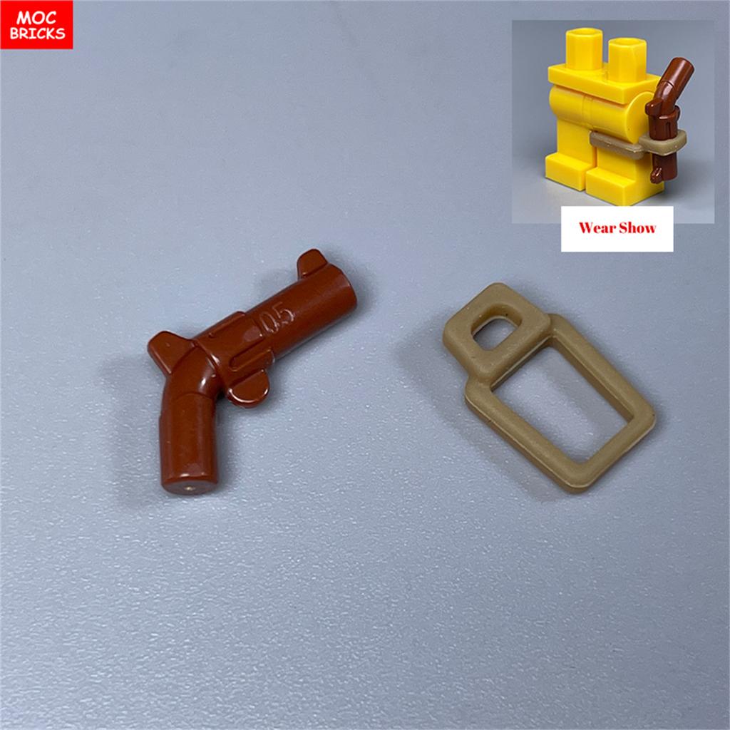 MOC Bausteine 4CM Figur Kleidung Weiche Gummi Leggings Waffenzubehör Bausteine Spielzeug für Kinder Puppen Weihnachtsgeschenke