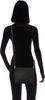 Maison Vert Square Mini Shoulder Bag, Lightweight Shrink Faux Leather, Women's, Black (10)
