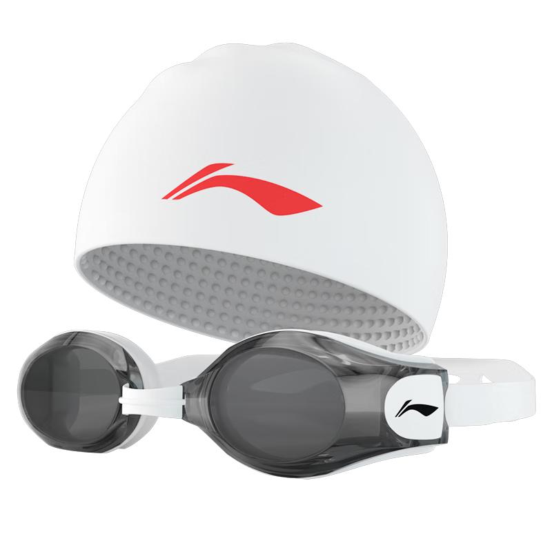 Li-Ning Unisex HD Anti-Fog Swim Goggle & Cap Set