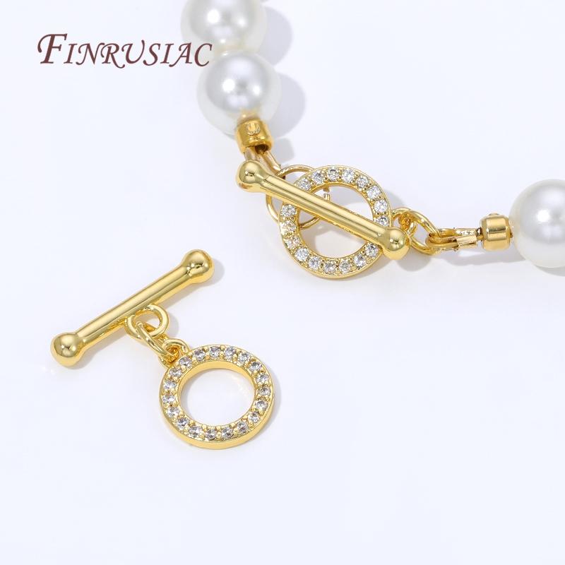 2/4/6Pcs 18K Gold Plated Toggle For Jewelry,Round OT Clasps For Bracelets Making Accessories,Necklaces Clasp Connectors Findings