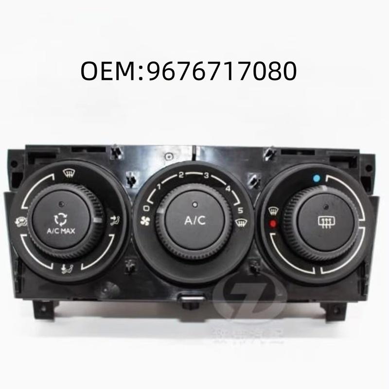 9676717080 Fit for Peugeot 308 air conditioner panel heater control trument panel air conditioner controller knob Manual Mechanical