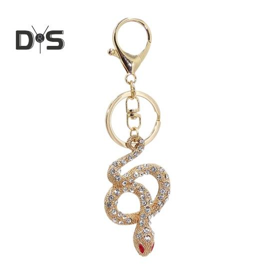 Брелок для ключей со стразами в форме змеи — фото 12