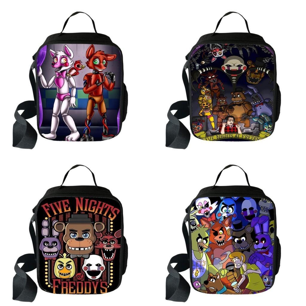 Durable And Easy To Wash Five Nights At Freddy's 3d Printed Insulated Lunch Bag