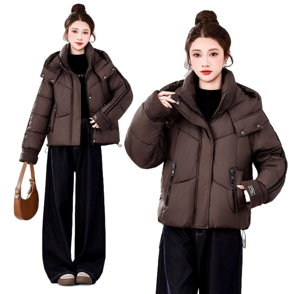 Wool cuffs winter new loose warm long cotton clothes fashion thickened short bread clothes jacket