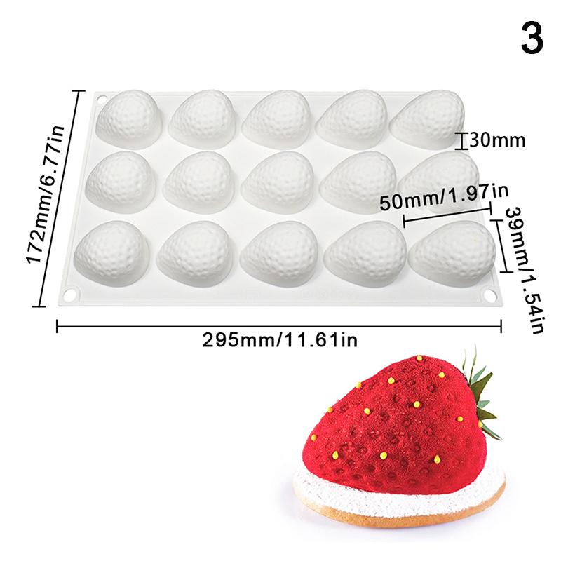 1 Stuks Ananas Peer Perzik Fruit Serie Taart Siliconen Vorm Mango Sinaasappel Bakken Mousse Vorm Aardbei Franse Dessert Mousse Vorm