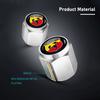 For Abarth 5pcs Metal Car Tire Wheel Theftproof Cap Air Valve Stem Cover Fiat Grande Punto Tipo Stilo Ducato Palio 500x