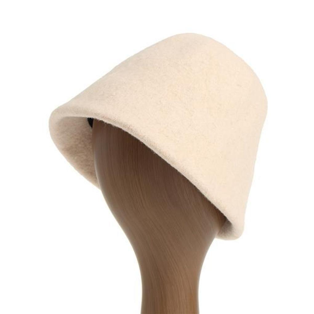 Diana Wool Bucket Hat (Beige)
