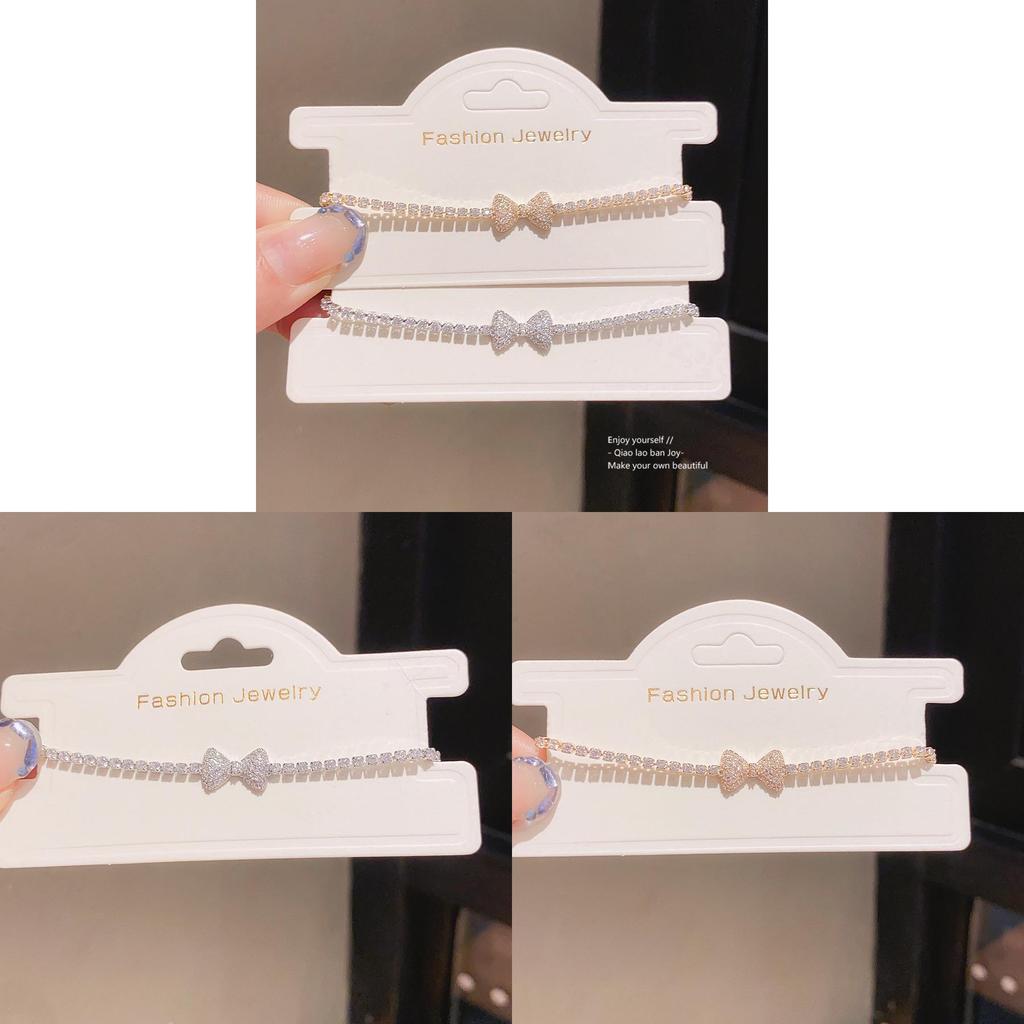 Elegant Zircon Butterfly Charm Wristlet For Ladies Office Wear