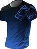 Men T-shirt Graphic Animal Wolf Gradient Crew Neck Clothing Printed 3D Short Sleeve Tee Outdoor Daily Street Oversized T-shirt