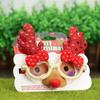 Sequin Christmas Glasses Frame Handmade Elk Antlers Glasses Frame  New Year Dress Up