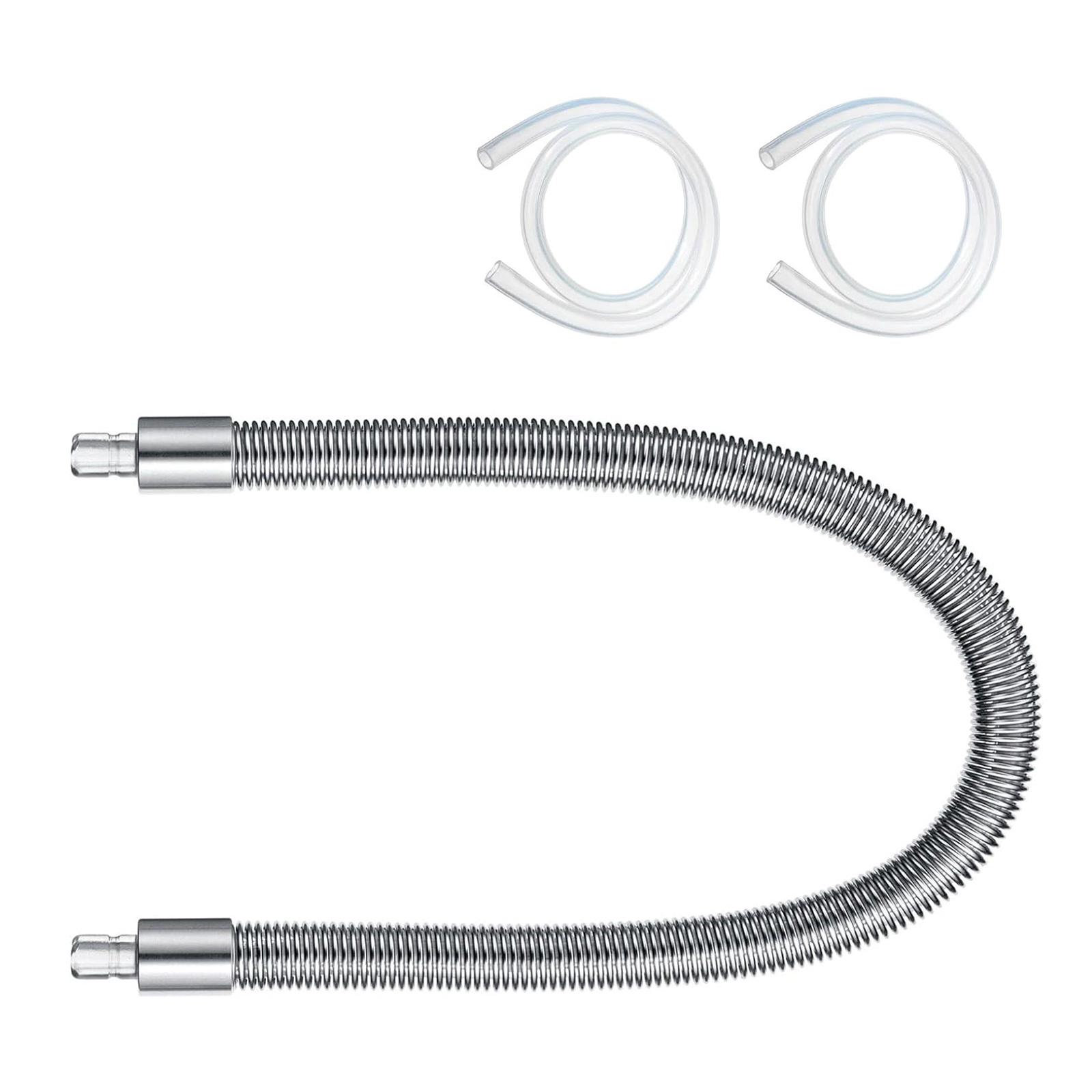 

Stainless Steel Milk Hose Replacement Coffee Milk Casing Hose With HP1/HP3 Adapter Milk Foam Tube Easy to Install
