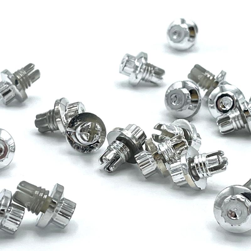 10 Pièces Rivets Écrous de Roue Universels Multiples Styles Pour Enjoliveurs Boulons à Vis de Lèvre