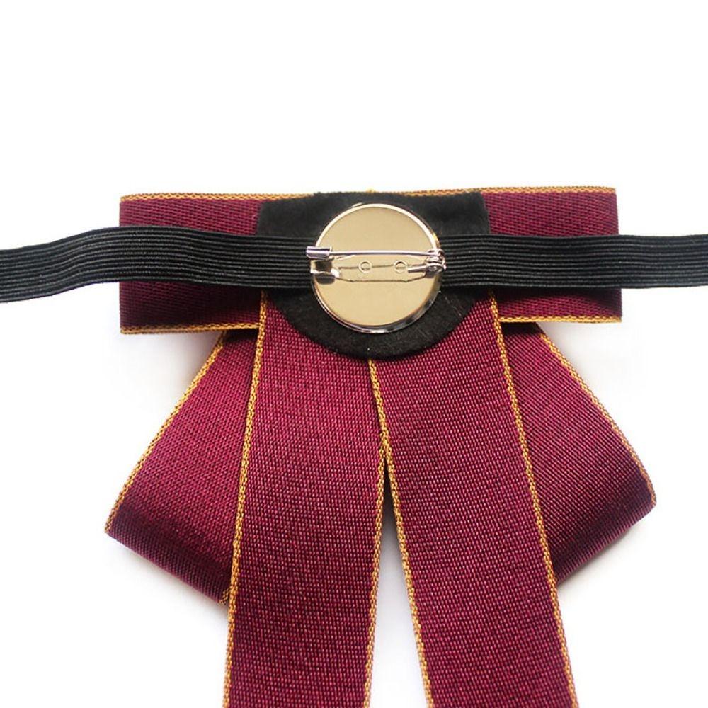 Luxulry Alloy Bow Tie Jewelry Accessories Rhinestone Crystal Rhinestone Bowtie Neck Decoration Bowknot Brooches