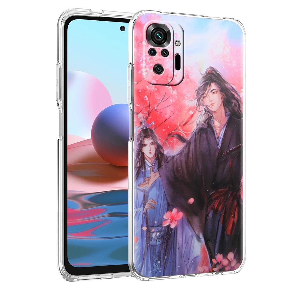 Grandmaster Mo Dao Zu Shi Anime Luxury Phone Case For Xiaomi Redmi Note 12 11 10 9S 9 8 Pro 7 8T 9C 9A 8A K40 Pro+ Clear Cover